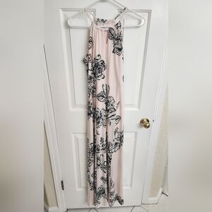 Candie's Pink and Black Floral Dress